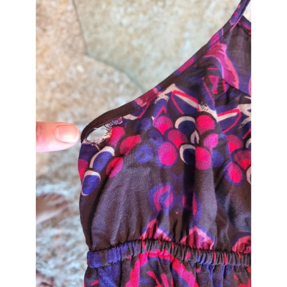 Xhilaration Women's Multicolor Rayon Halter Neck Sleeveless Long Maxi Dress XS - Picture 10 of 11